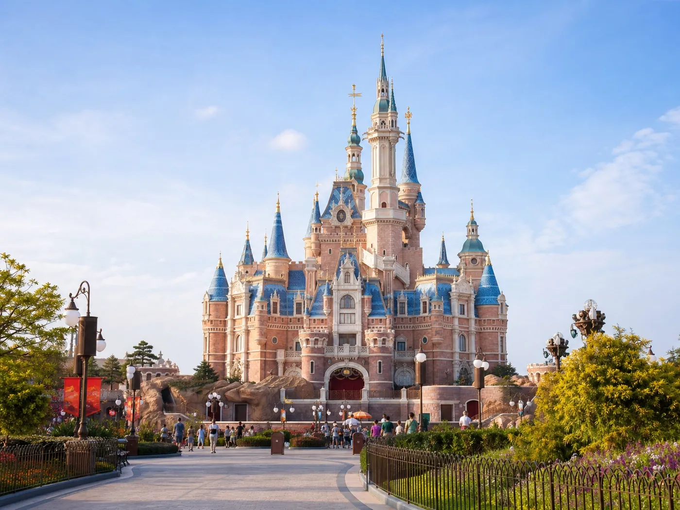 Storybook castle at Shanghai Disneyland